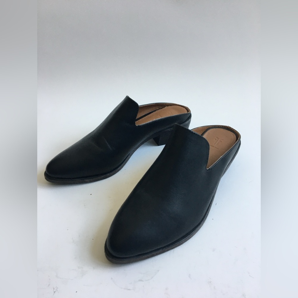 Frye leather mules size 5.5 NWOB